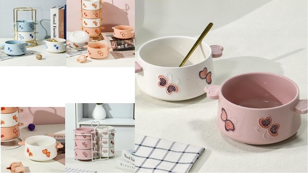 Serie di ciotole in ceramica 