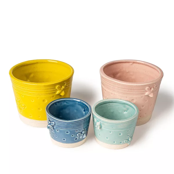 Portacandele in ceramica di cera d'api