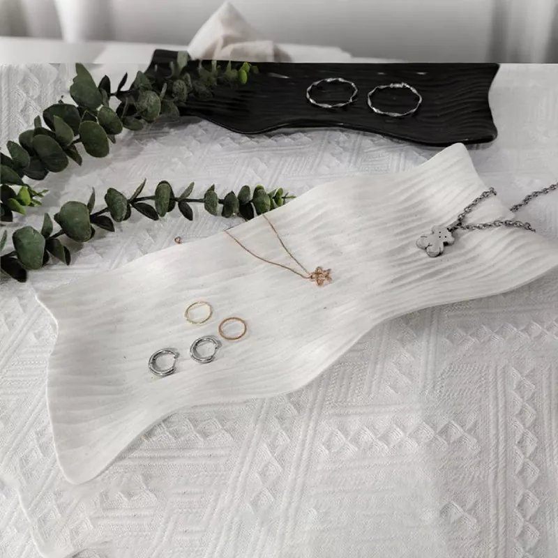 Vassoio di gioielli vintage di lusso in ceramica Vassoio di gioielli vintage di lusso in ceramica