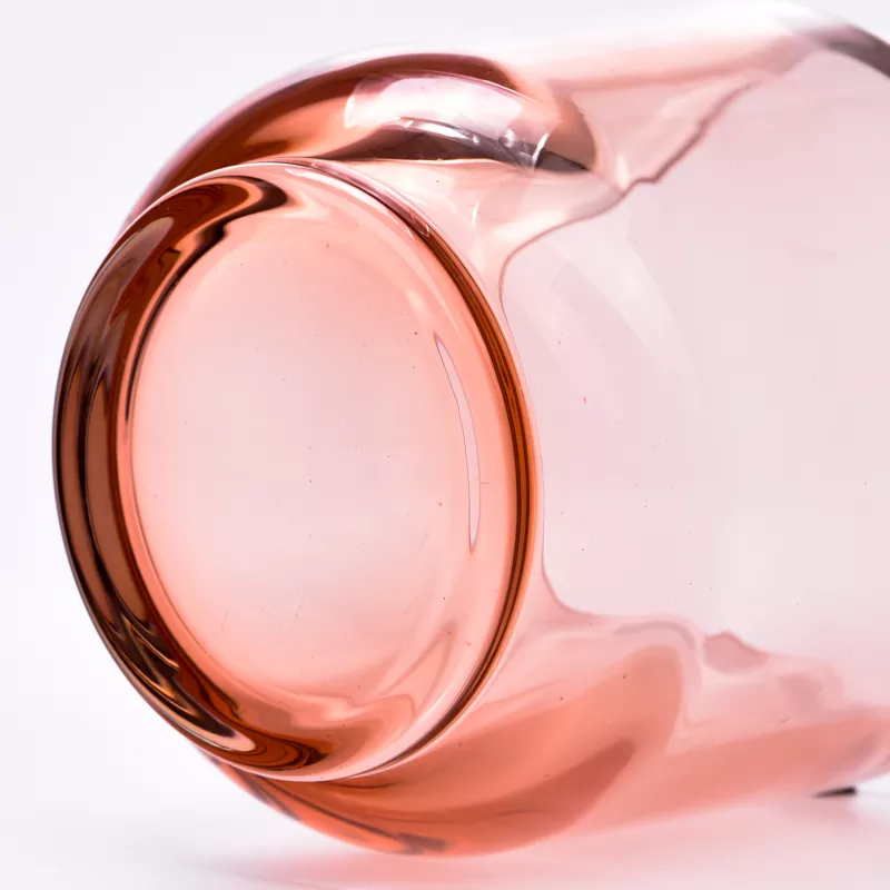 Portacandele in vetro colorato