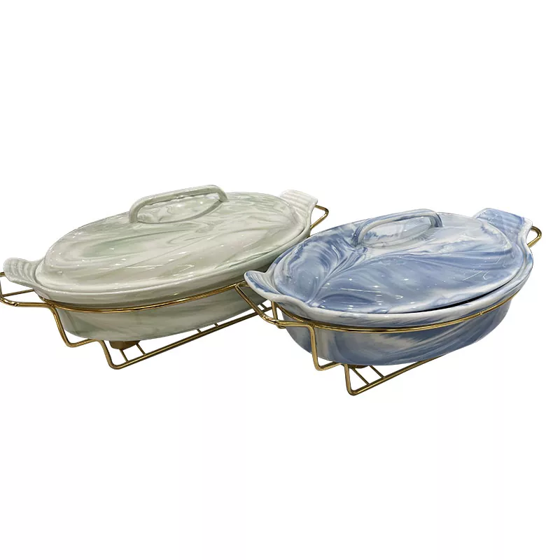 Elegante piastra in ceramica di marmorizzazione