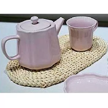 Set di ciotola in ceramica rosa macaron