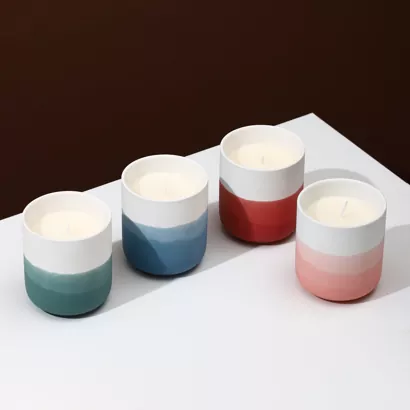 Supporto della candela in ceramica ombre