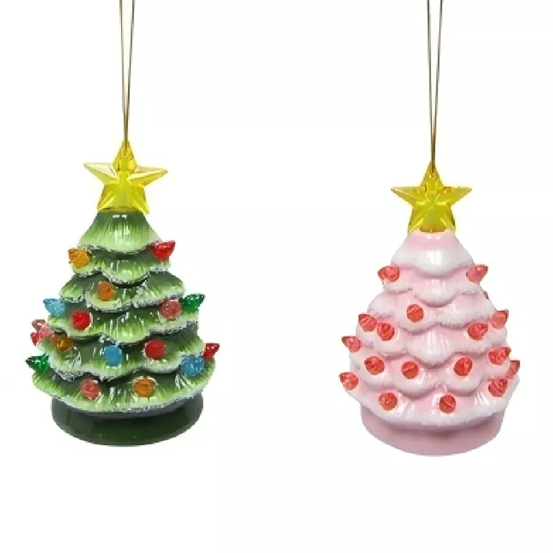 Decorazione ornamentale per albero di Natale in ceramica riutilizzabile